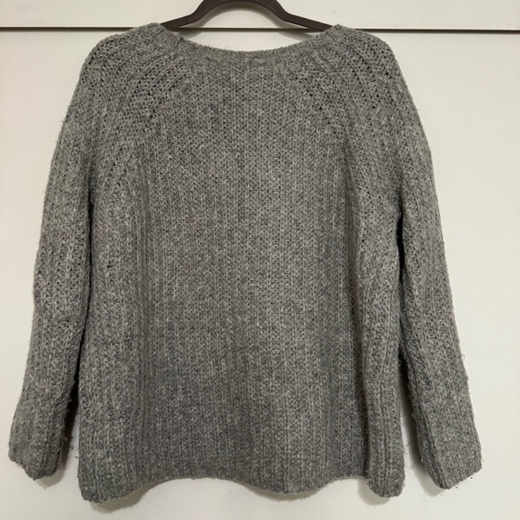 Nili Lotan Alpaca Wool Knit Grey Sweater - Picture 5 of 6